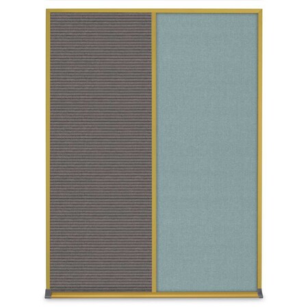 United Visual Products Single Door Radius Corkboard, 24"X36", W UV8001-WHITE-SURF
